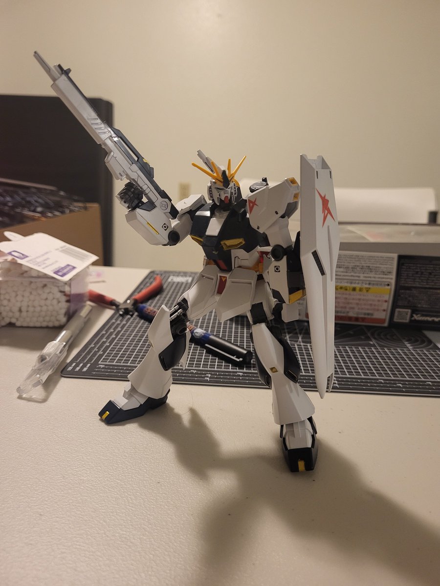 Eionura_VT's tweet photo. Entry Grade Nu Gundam fully panel lined and some color correction. @Mechagaikotsu ive learned a lot since the last time I tried to panel lined (that being the RG Wing Gundam with sharpie oof)
#gunpla #nugundam #gundamgirl #transmtf #lesbian #LesbiansBuildGundams
Teehee https://t.co/HJhLSUmcTd