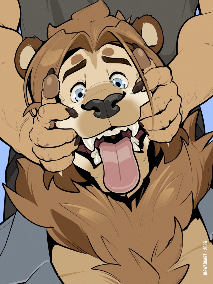 BigWadaArt's tweet photo. That's no dentist! Looks like Jermain got himself into a little bit of trouble with a bigger cat... Let's hope that this is playful and not a prelude to something else! (Or you can hope it's a prelude, go ahead, I'm not your boss.)

For TooManyJs (in FA) and @_silus https://t.co/pdsj2TF0wX
