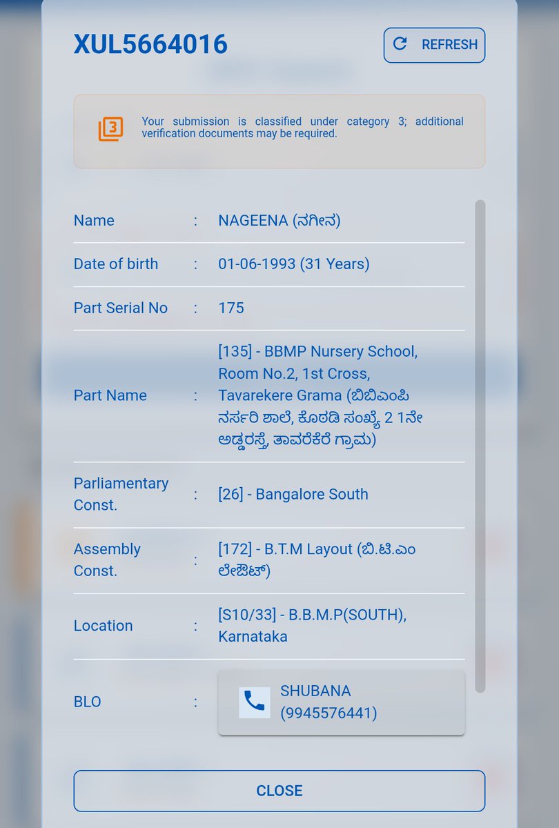 imran46shaikh's tweet photo. @ECISVEEP @DKShivakumar @RLR_BTM @Sowmyareddyr @BlrCityPolice @ceo_karnataka 
BLO intentionally rejecting SIR forms that are correctly mapped to the 2002 electoral roll due to personal bias,despite forms meeting required criteria &amp; threatening us XUL5664016 XUL4866562 XUL5687207 https://t.co/3YGEFBda6F