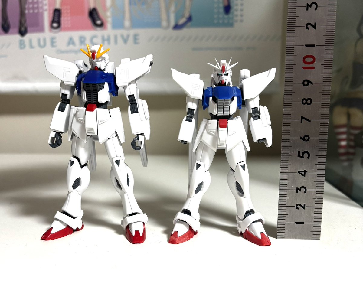 watanore's tweet photo. HGUC F91を気合いで設定の身長まで縮めた https://t.co/buBFBzDZa5