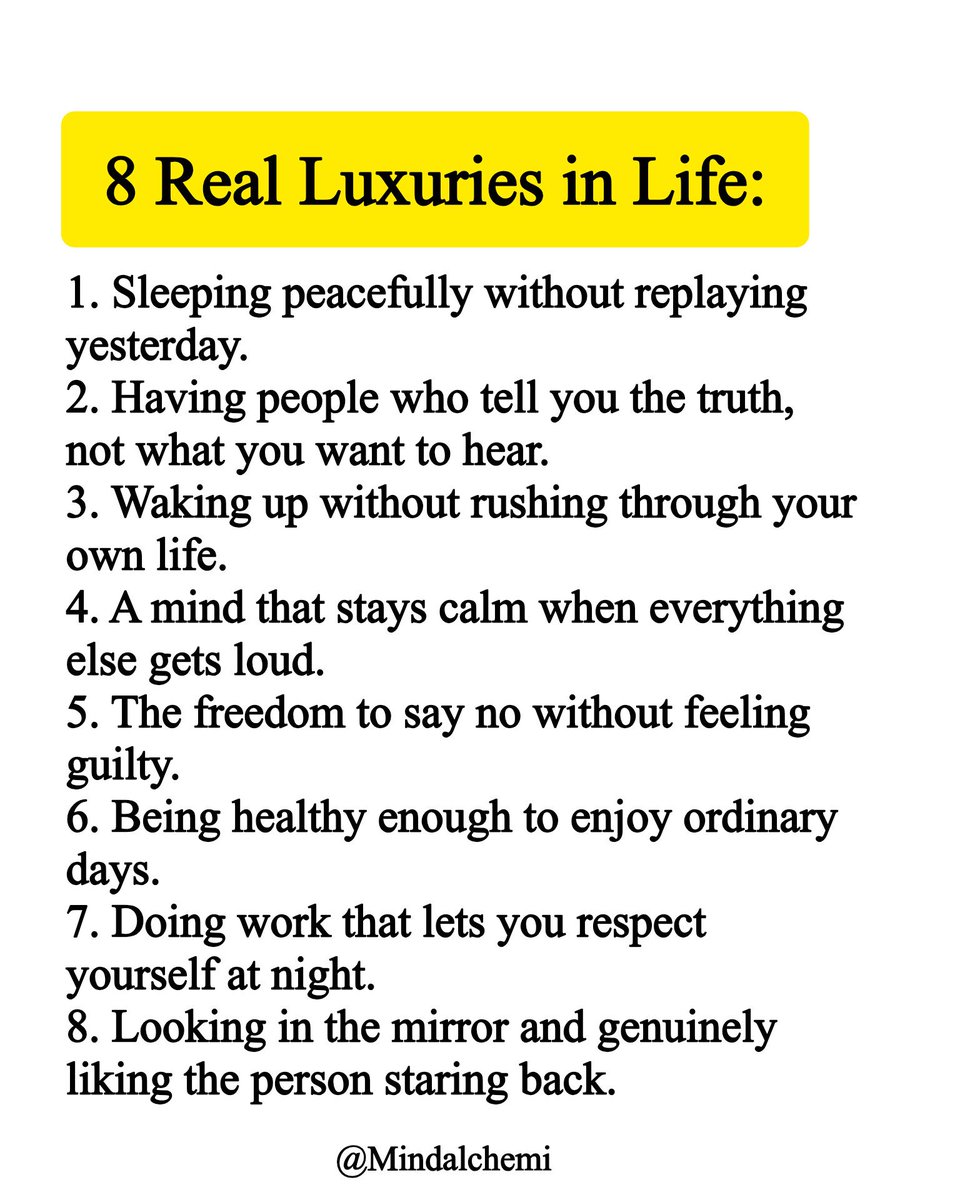 Wordofwise_'s tweet photo. 8 Real Luxuries in Life: https://t.co/YvFj2iT7hA
