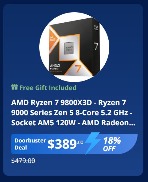 AMD Ryzen 7 9800X3D Processor w/ Cooler Master Elite Liquid 240