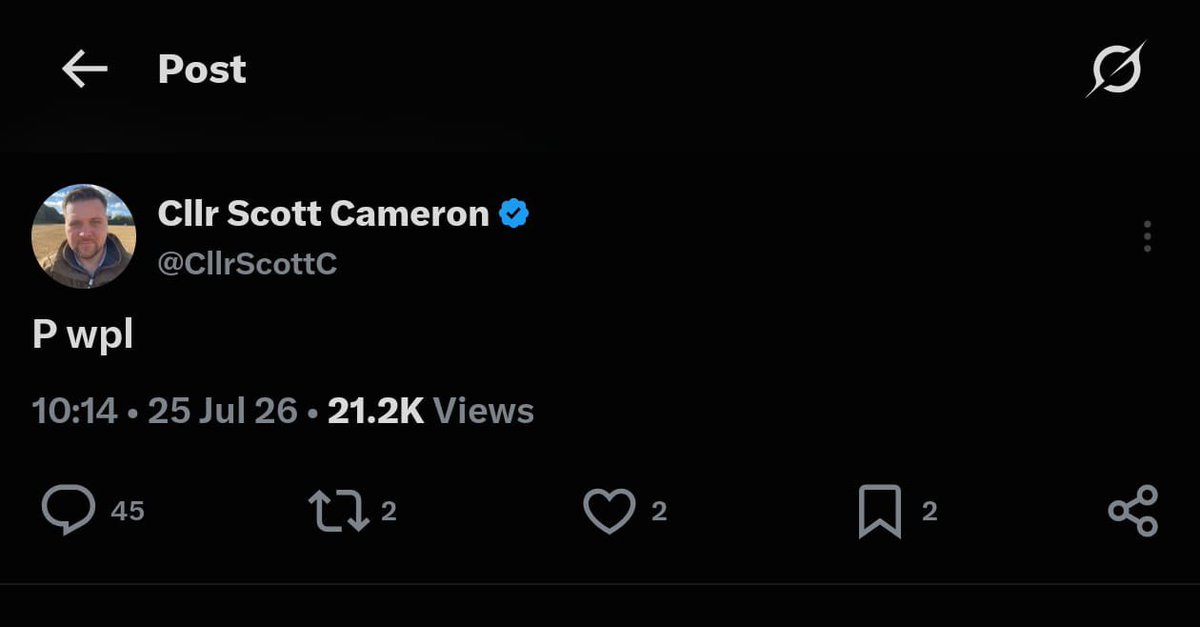 Cllr Scott Cameron tweet media