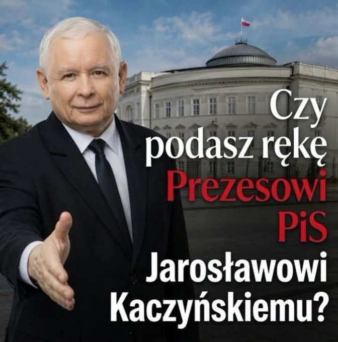 RikardoWitek's tweet photo. Tak podaję rękę Jarosławowi Kaczyńskiemu! https://t.co/FAu8YtgOzL