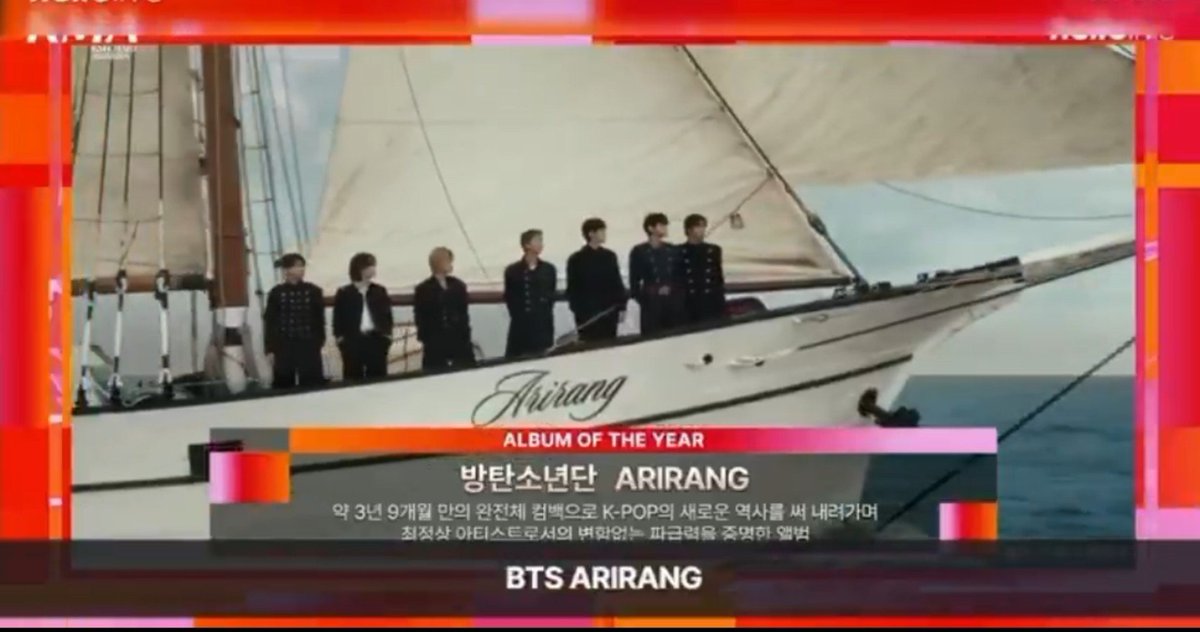 bts_peru1's tweet photo. 🏆 BTS ganó el premio Álbum del Año (Daesang) con ARIRANG en los KM Chart Awards 2026🎊

Es el primer gran premio de la era ARIRANG y el 75.º Daesang en la carrera del grupo, ampliando su récord como el artista con más reconocimientos de este tipo en la historia 🔥

CONGRATULATIONS BTS
ARIRANG ALBUM OF THE YEAR
BTS PAVED THE WAY

@BTS_twt #BTS_ARİRANG