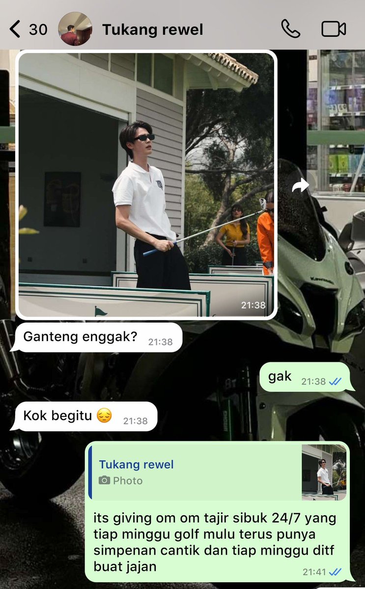 ajiyyssacc's tweet photo. #dewtee few tweets au

Kata Theon, Dennis mirip om-om tajir sibuk 24/7 yang tiap minggu golf mulu terus punya simpenan cantik dan tiap minggu ditransfer buat jajan

— Part of Titipan https://t.co/XSYrX40ygF
