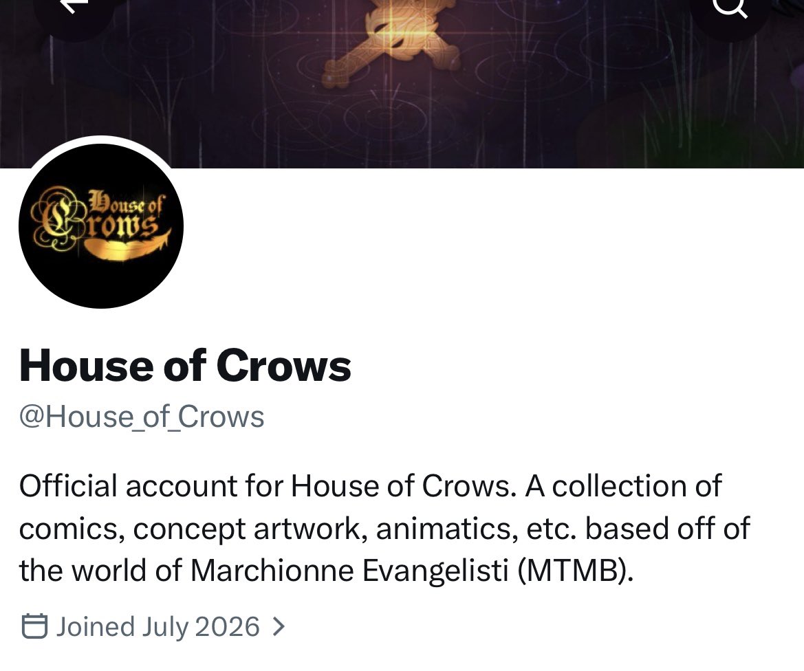 FireheartSophia's tweet photo. Now that we are getting closer, I made a separate account for House of Crows. Come follow this account if you don’t want to miss a thing! #mtmb #mariothemusicbox https://t.co/6TktNzCpvq