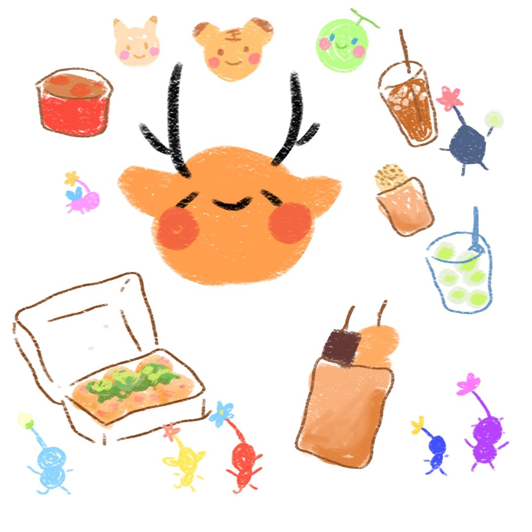Lost_Spots_Deer's tweet photo. 今天的星際旅行很愉快！用一張圖總結我的一天，大家可以猜猜看我今天吃了什麼（雖然有的畫的很抽象就是了XD）

抱歉我真的很不會用手機跟手指畫畫，我努力了😭 https://t.co/d80vwr27CT