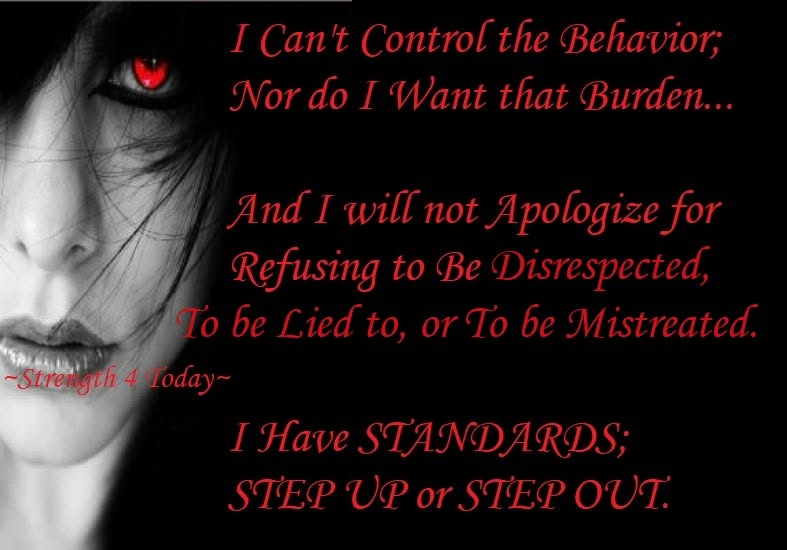 Strengthfor2day's tweet photo. I Can't #Control The #Behavior;
Nor Do I Want That #Burden...
And I Will Not #Apologize
For #Refusing To Be #Disrespected,
To Be #Lied To, Or To Be #Mistreated.
I Have #STANDARDS;
STEP UP Or STEP OUT.

#StepUp #StepOut #RecoveryPosse #Strengthfor2day https://t.co/drcXYoutRJ
