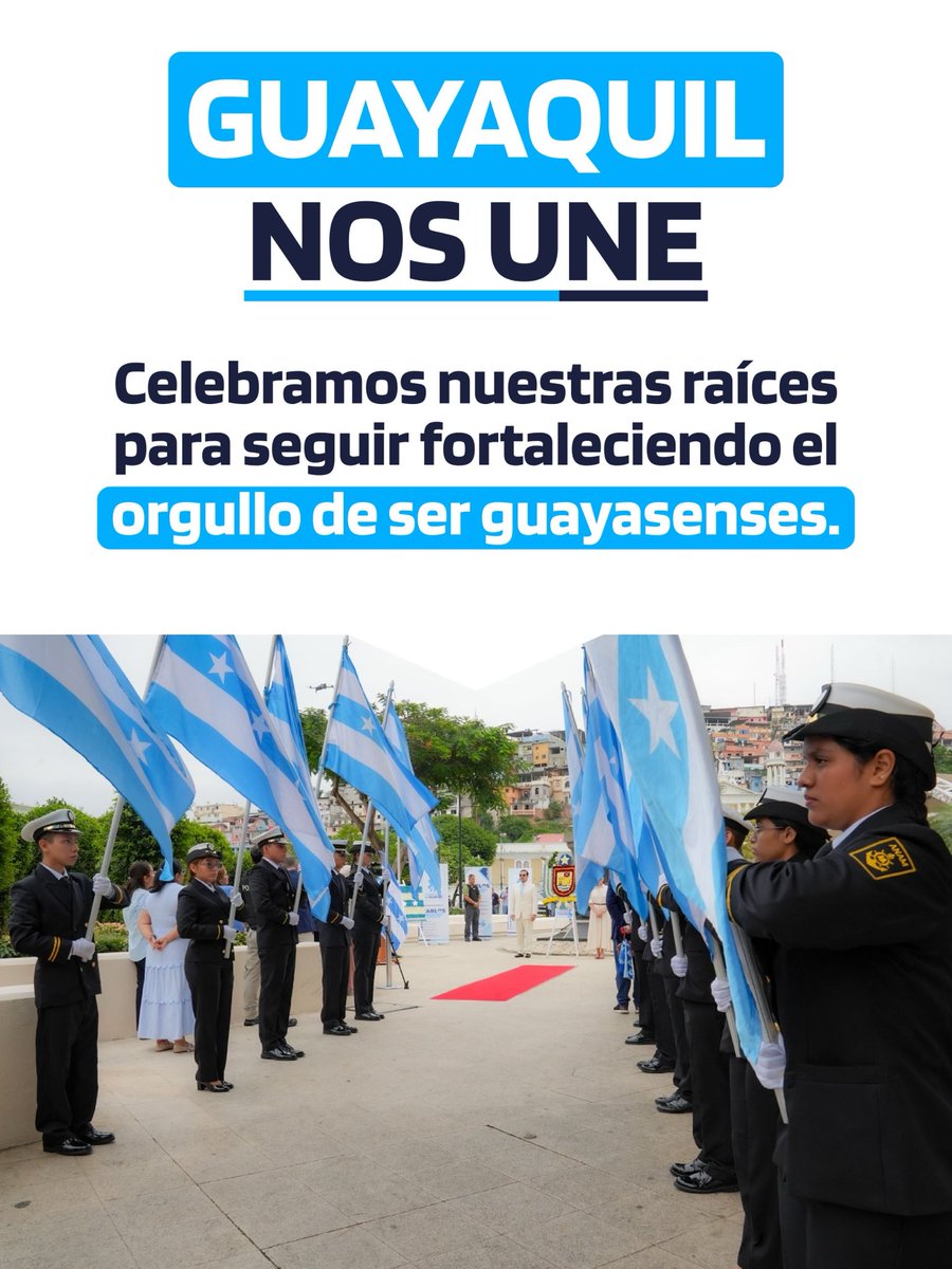 PrefGuayas's tweet photo. 491 años de historia nos inspiran a seguir construyendo el futuro de Guayaquil.

Hoy rendimos homenaje a la ciudad en la tradicional Ofrenda Floral, reafirmando nuestro compromiso con su identidad, su legado y el orgullo de ser guayasenses.

#PrefecturaDelGuayas https://t.co/J1KCfWwyCr