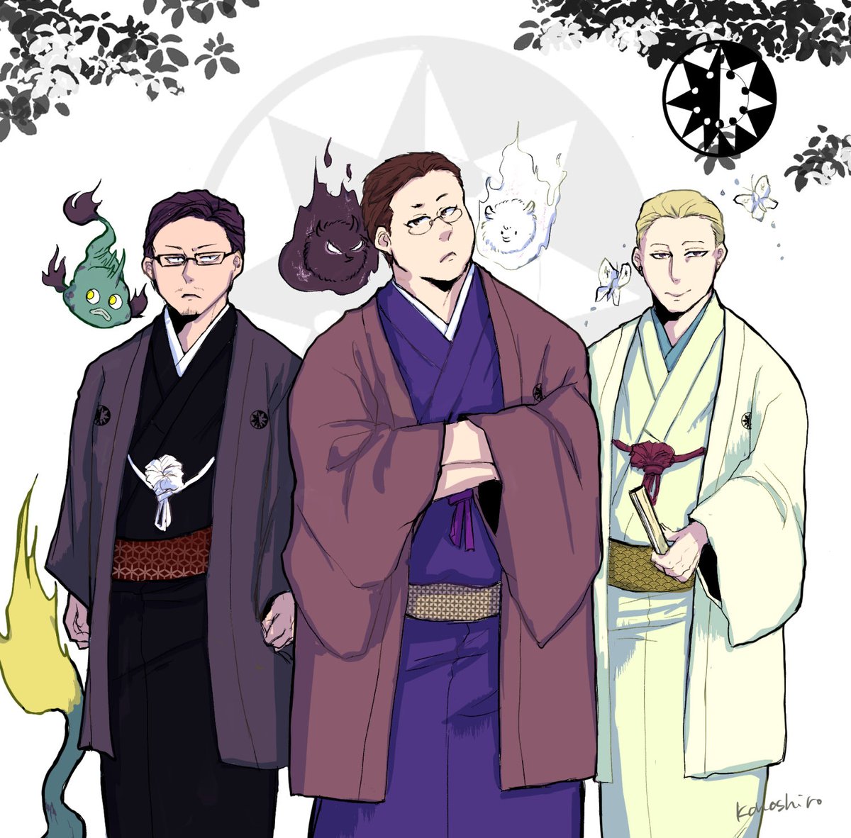 kono494's tweet photo. おめかしkgmr三兄弟👘 https://t.co/0mRh0TAUgl