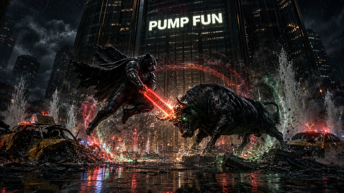 BlackBearCTO's tweet photo. The biggest show to hit Pump Fun has arrived 🎞️

🐻 vs 🐂 https://t.co/w2LK3SJE4e