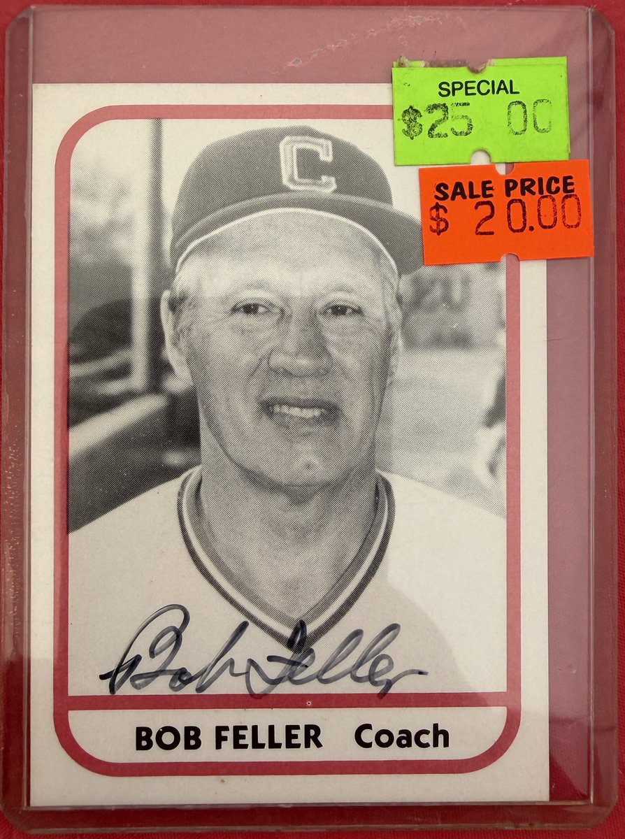 OtsegoCommish's tweet photo. 1981 TCMA Waterloo Indians - Bob Feller @Dega_Vintage https://t.co/osvq1KZtRP