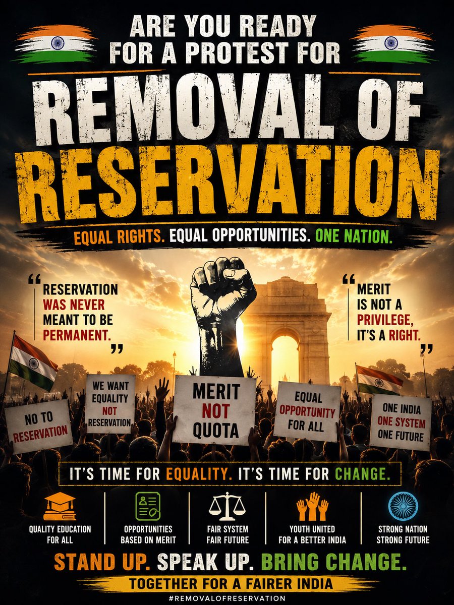 NAMOMODIAGAIN's tweet photo. Reservation sucks the blood of Hardworking deserving students .
#Jaihind #Narendramodi https://t.co/BbXZt7phjF