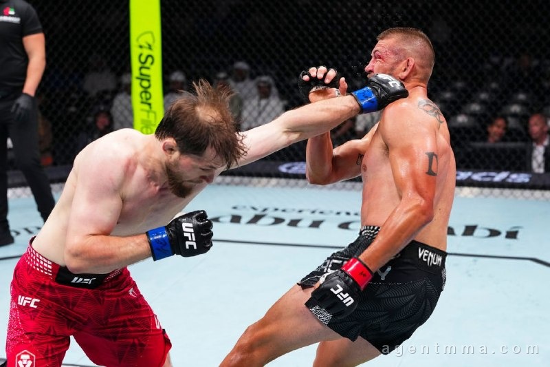 agentmma's tweet photo. Muhammad Saidov knocks out Dustin Jacoby in round two! Saidov stays perfect at 10-0 in MMA (1-0 UFC), while Jacoby's three-fight finish streak comes to an end. What a debut.
AgentMMA https://t.co/HRlWldkwnk