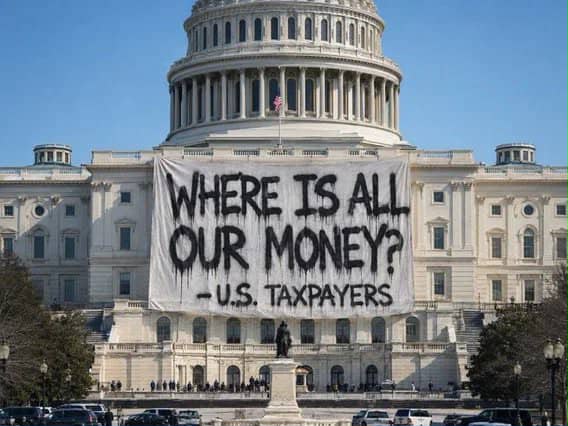 _NickJFuentes__'s tweet photo. Dear Congress 

We're getting very pissed off at our taxes after uncovering all the waste and now 40 trillion+ in debt and all our saved dollars are becoming worthless 

Sincerely 

People who would absolutely hang you if we were the judge 

TYFYATTM https://t.co/ty1NmKZ49l
