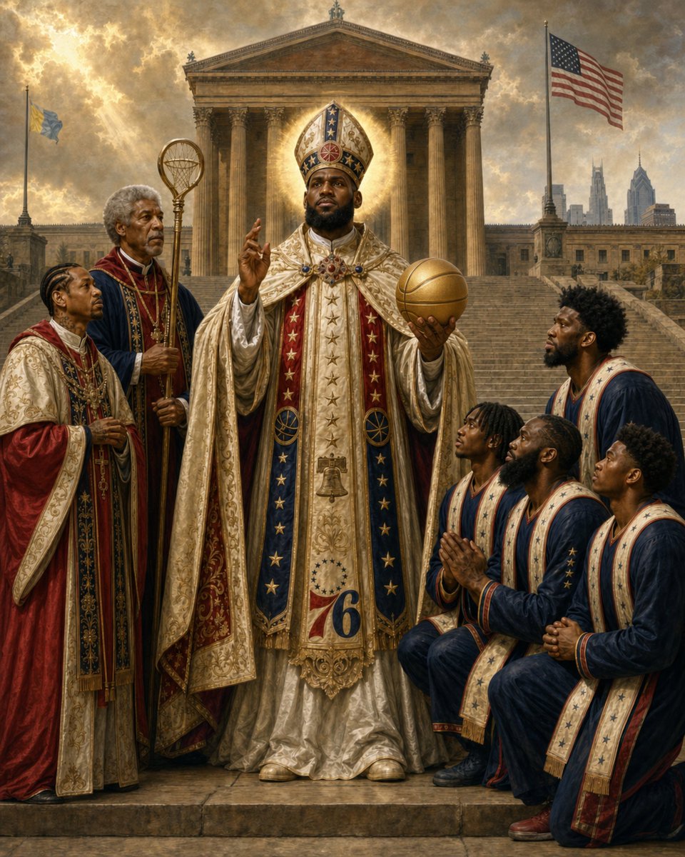 supralimen's tweet photo. saint lebron

#AIArt #digitalart #artmoots #nbasucks #lebron #76ers #saintlebron https://t.co/k71kxDt0fe