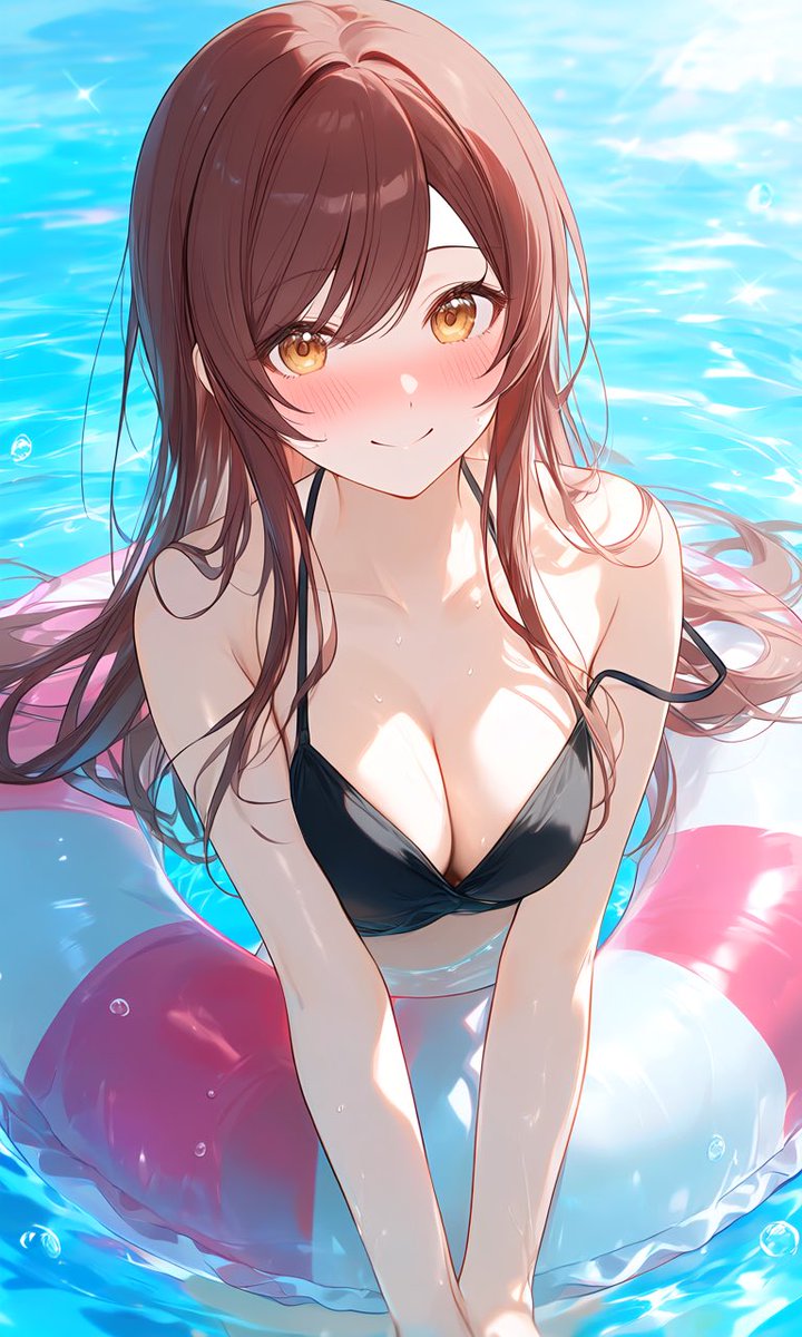 uru_Illust612's tweet photo. 誰とプール行きたいですか？
あ、僕は今日みんなと仲良く行ってきましたよ( *´꒳`* )
みんなで沢山泳いで、みんなで沢山楽しいことしてきました🍌🦪 https://t.co/nzkv7WwL3f
