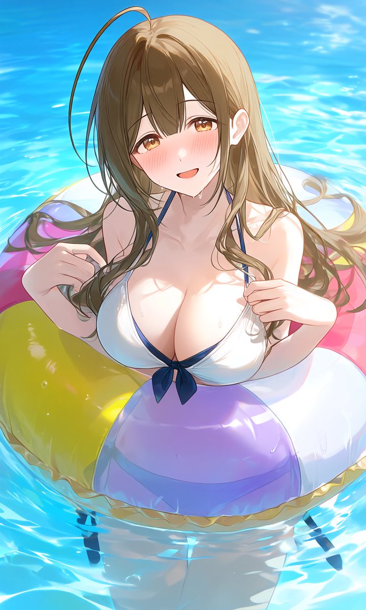 uru_Illust612's tweet photo. 誰とプール行きたいですか？
あ、僕は今日みんなと仲良く行ってきましたよ( *´꒳`* )
みんなで沢山泳いで、みんなで沢山楽しいことしてきました🍌🦪 https://t.co/nzkv7WwL3f