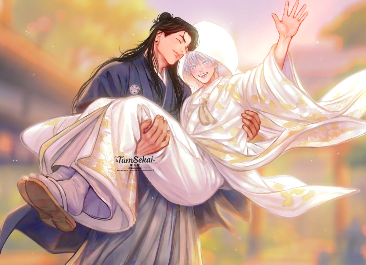 TamSekai's tweet photo. Happy ending  🖤 🤍  #GEGO725DAY #725の日2026 #夏五 https://t.co/Jlcs4ons2g