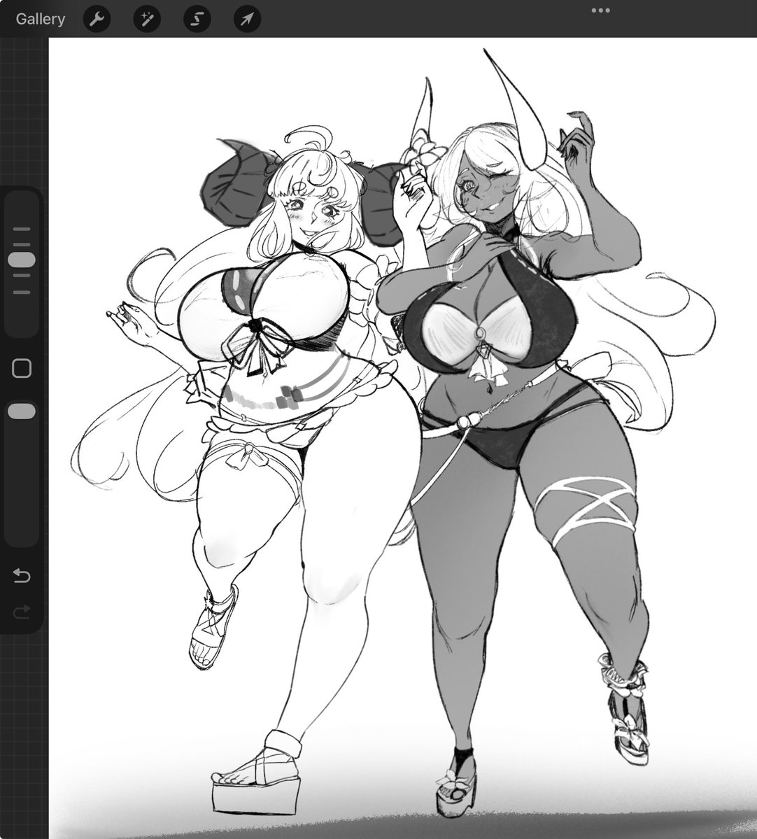 AnVirdis's tweet photo. Sketches of them together… Ill colour them later :p https://t.co/rLZHJfOdQL