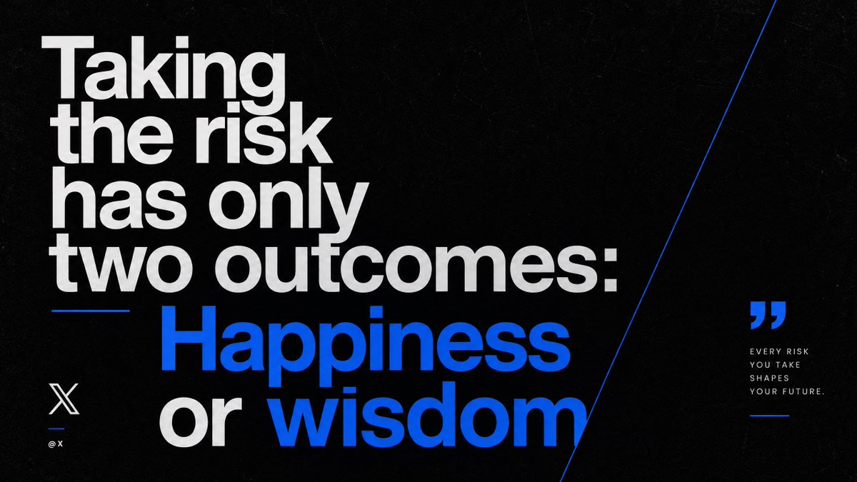 IamRichardGH's tweet photo. Risk isn’t a gamble; it’s an investment in your future self. Which outcome are you chasing today? 🚀 #Mindset #Growth #Entrepreneurship #RiskTaking https://t.co/4RIarP7xSu