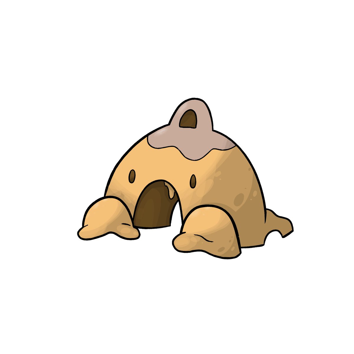 ShinyOotachi's tweet photo. Drew two more of the beta Pokémon, these guys were surely the original Sandygast &amp; Palossand, but the larger one also reminds me of the Ditto evolution due to the body shape &amp; spike on its head. It was a lot of fun interpreting the obscured design elements 😁
#Pokémon #Pokemonart https://t.co/ZTCx9OaTvg