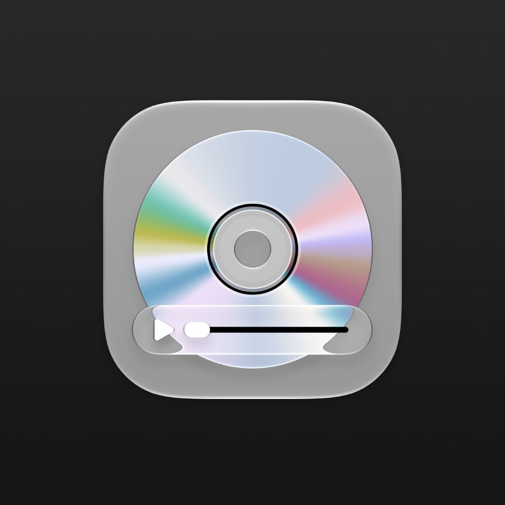 BasicAppleGuy's tweet photo. Deep in the depths of macOS lies DVD Player. It’s an app few people will ever see, but its icon goes harder than it has any right to. 💿 https://t.co/0bnfTWsKXd