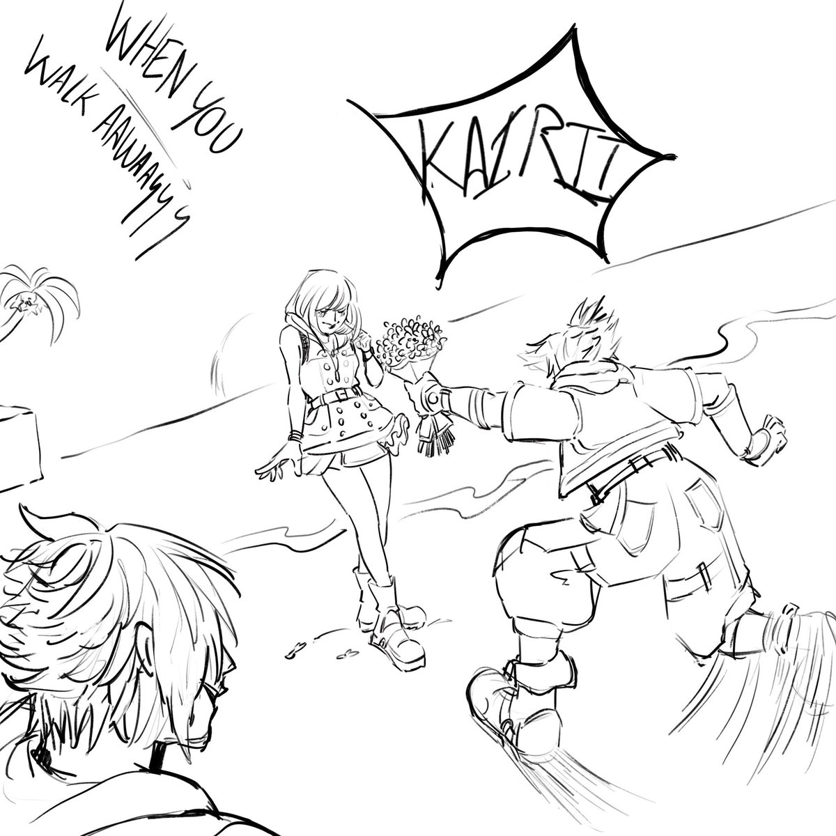 owl_167's tweet photo. I was looking at my drawings and saw a little comic of me singing simple and clean | i never finished it though...

#kingdomhearts #simpleandclean #sora #kairi #riku https://t.co/xC8xUR2PQA