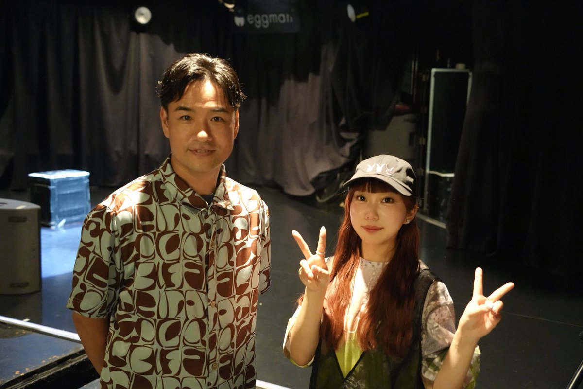 maruiyamadesu's tweet photo. そして！！！！
事務所の大大大先輩 笠原秀幸さんに
今回のMCを務めていただきました🎤

ファンミ初心者の純奈をサポートし
盛り上げまくって下さった笠原さん、
本当にありがとうございました🤝🔥

笠原さん×純奈のコンビが
またどこかで見れますように…🍀 https://t.co/PJx2BljdmR