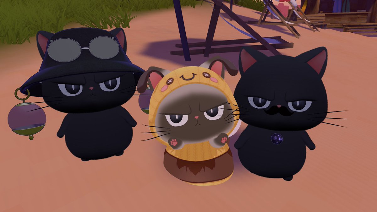 momo_18103's tweet photo. ブブちゃんの作者さんとお友達と🐈‍⬛🫶
 #Bubu_3D https://t.co/HT7Hs5R5Vc