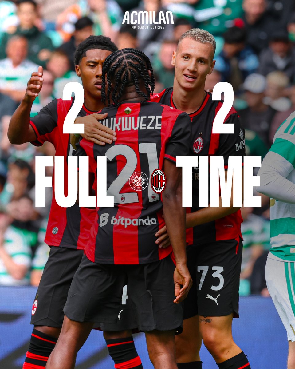 acmilan's tweet photo. Our first run-out of pre-season finishes all square ⏹️ https://t.co/2BgzgVEihY