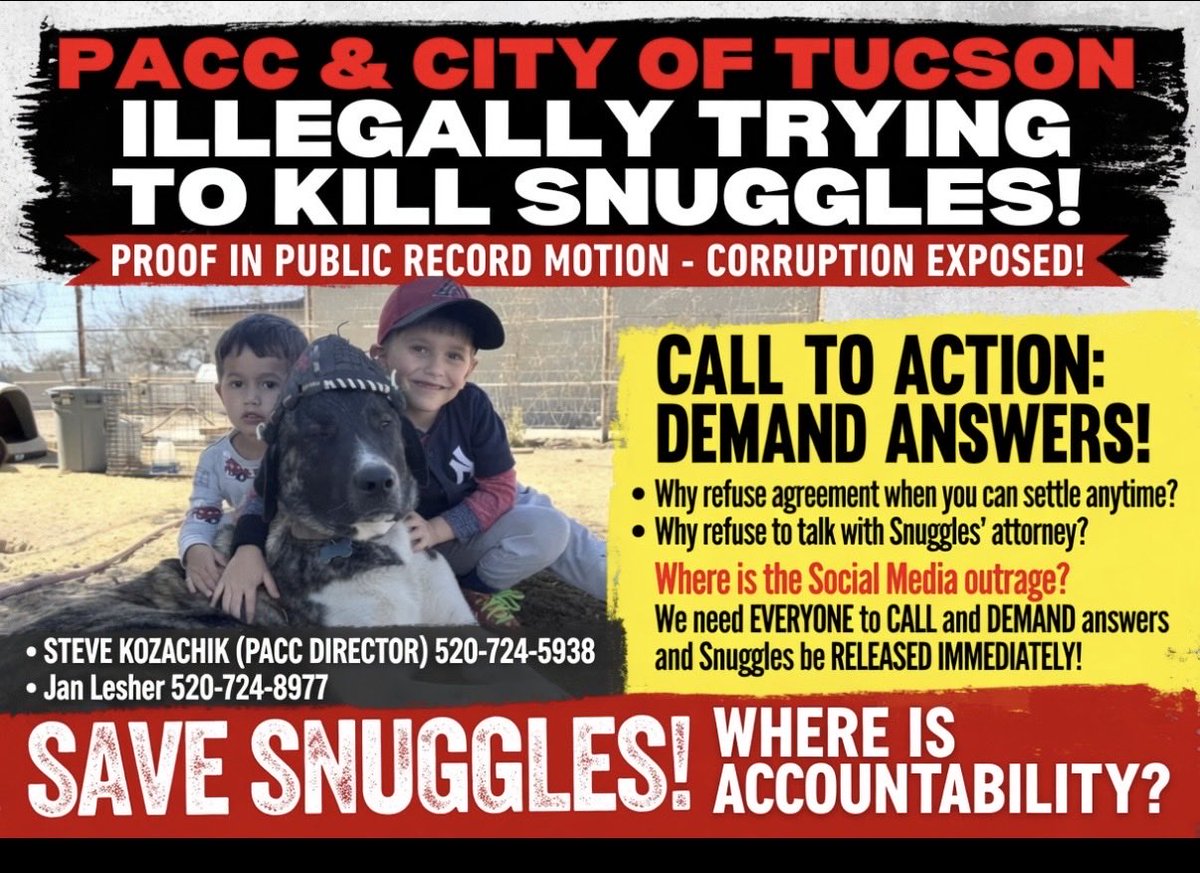 mistclance's tweet photo. @mellyngilmore @JudgeJeanine @realDonaldTrump Yes, we do!
What they’re doing to Snuggles is despicable. Eileen breaks it down perfectly — except as non-attorneys, all we can do is apply public pressure through calls, emails, and awareness.
If that puts me in the “mob”, so be it!
#SaveSnuggles
#FreeSnuggles https://t.co/yXu29zpxlI