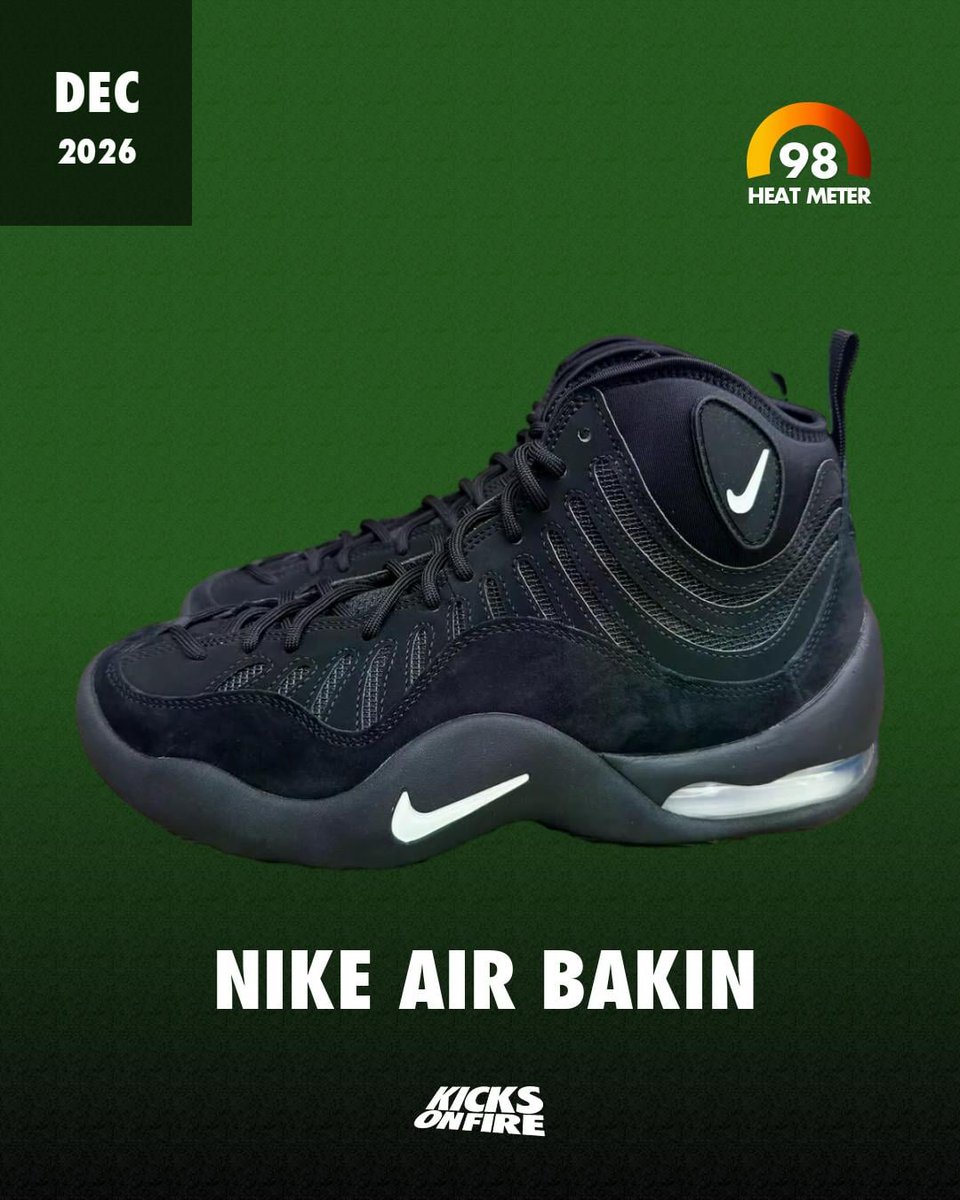 kicksonfire's tweet photo. Nike Air Bakin Black / White release December 2026 for $170.
Want a drop alert? →
https://t.co/x764yjTKrn https://t.co/k859S6f9ap