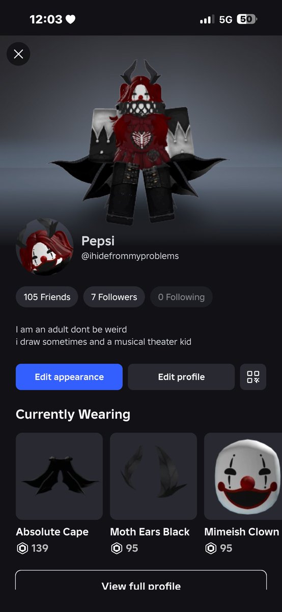 _c00ldad's tweet photo. OOC

add me on roblox gang
We can play forsaken or something
:D https://t.co/C8zCpv3zET