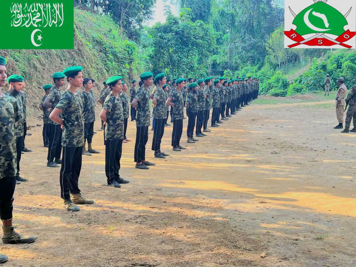RSOArmyLife's tweet photo. URDF (United Rohingya Defence Force) – Field Training
A documented field training session showing participants assembled in formation during an outdoor exercise. Shared for informational and documentary purposes only. https://t.co/WQwb2zBMoc