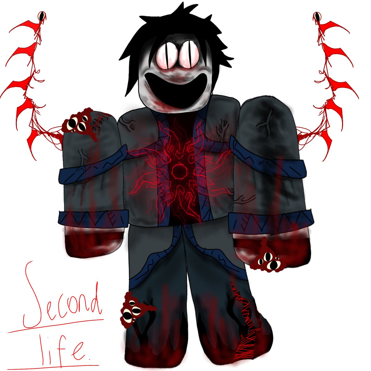 lemons_ver17200's tweet photo. 'Glory' Two Time skin concept, inspired by Gt Ghost's "Glory to the Spawn" video, I uuhh.. forgot to annotate the second life https://t.co/pFO4DQbXk2