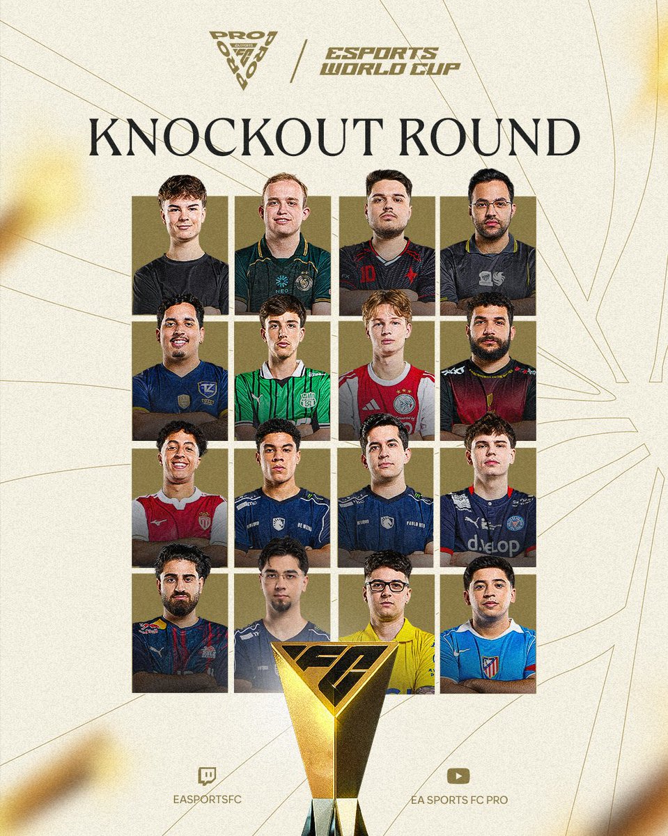 EASPORTSFCPro's tweet photo. Let the Knockout Phase commence 👊

#FCPro | #EWC https://t.co/ibavkrjip1