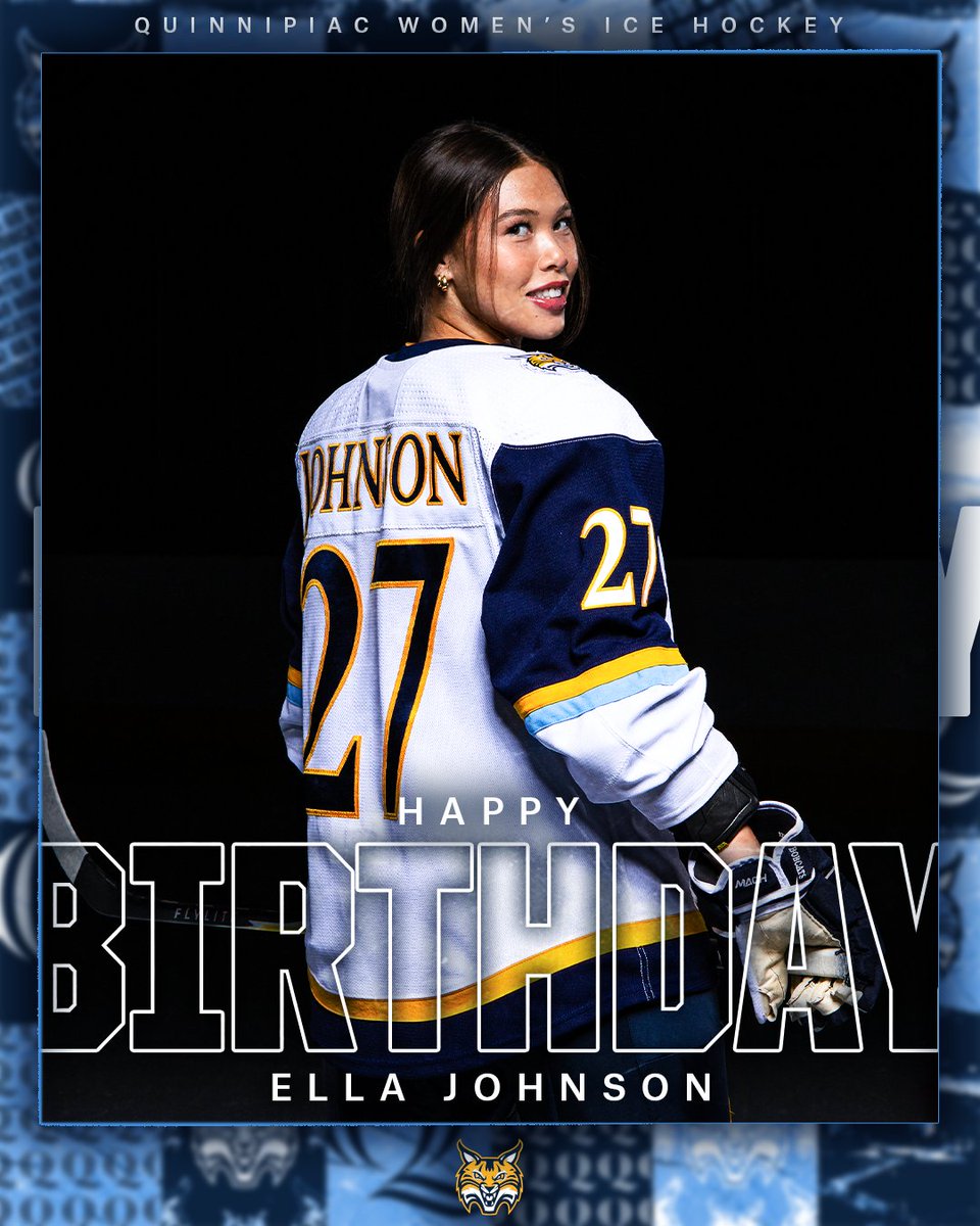 QU_WIH's tweet photo. Wishing a very happy birthday to EJ! We hope you have the best day 🥳 

#BobcatNation x #NCAAHockey https://t.co/c5iz2SxH0c