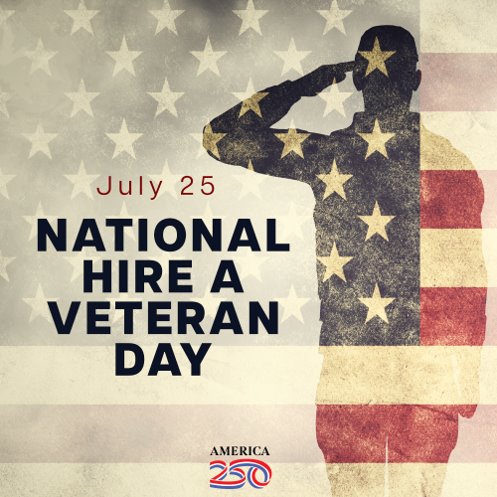 DoWYRRP's tweet photo. National Hire a Veteran Day honors Veterans' workforce value. #TAP and #DoWSkillBridge via #MCTO prepare service members for civilian careers.

https://t.co/r90oMP7uzQ 
https://t.co/5DsV1Bt4xG 

#HireAVeteran https://t.co/VXKkR3pgwA