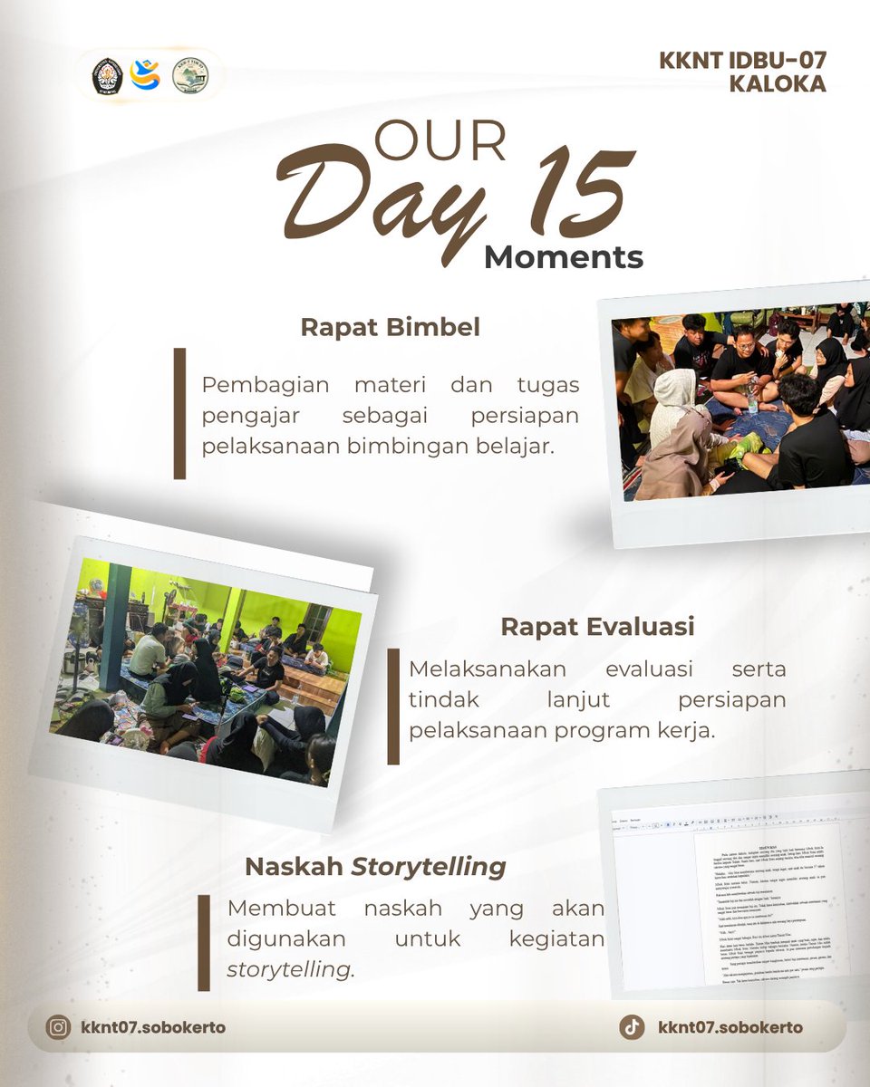 hrvchiyo's tweet photo. HALO SOBAT SOBOKERTO! 👋🏻

Minggu ketiga mengajarkan bahwa setiap langkah kecil selalu memiliki makna. Dari setiap proses, percakapan, dan kebersamaan, kami belajar bahwa pengabdian bukan hanya tentang menjalankan program, tetapi juga tentang tumbuh bersama masyarakat. https://t.co/sNCHEHYLtJ