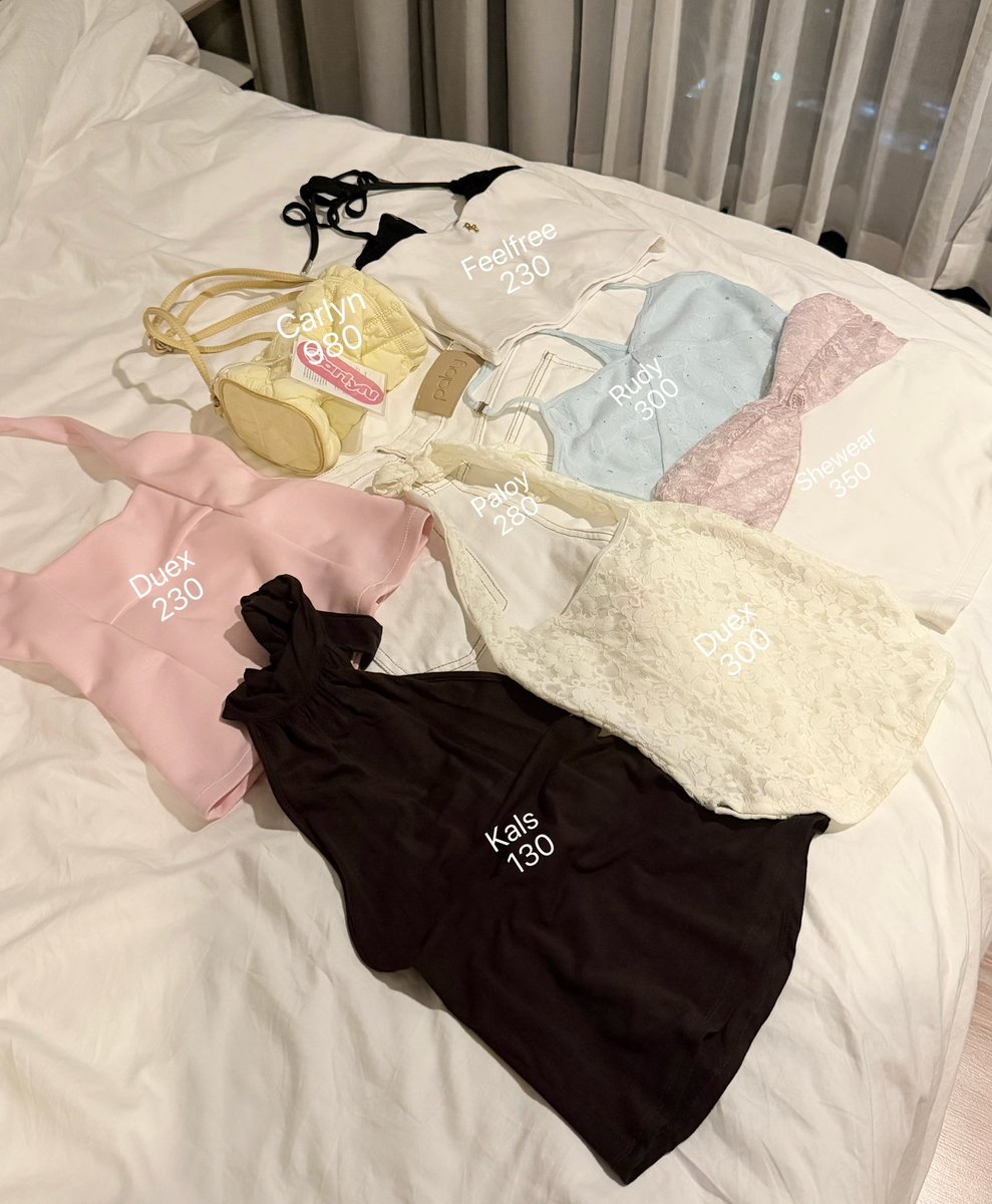 months_u's tweet photo. ส่งต่อเสื้อผ้าค่ะ ส่วนใหญ่ใส่ครั้งเดียวค่ะ
duex rudy shewear feelfree paloy carlyn 
ค่าส่ง 20฿ ✨
dm ดูพตได้นะคะ

#ส่งต่อเสื้อผ้า  #ส่งต่อเสื้อผ้ามือสอง #เสื้อผ้ามือสอง #โล๊ะตู้ #ส่งต่อfeelfree #duexstudio #rudyy https://t.co/iSEqASIMQA