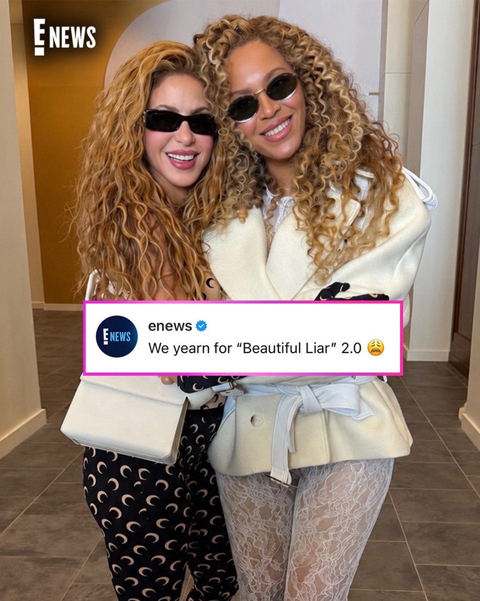 enews's tweet photo. This message is for Beyoncé and Shakira: give the people what they want!!!👏 https://t.co/DUXgfHOH4P