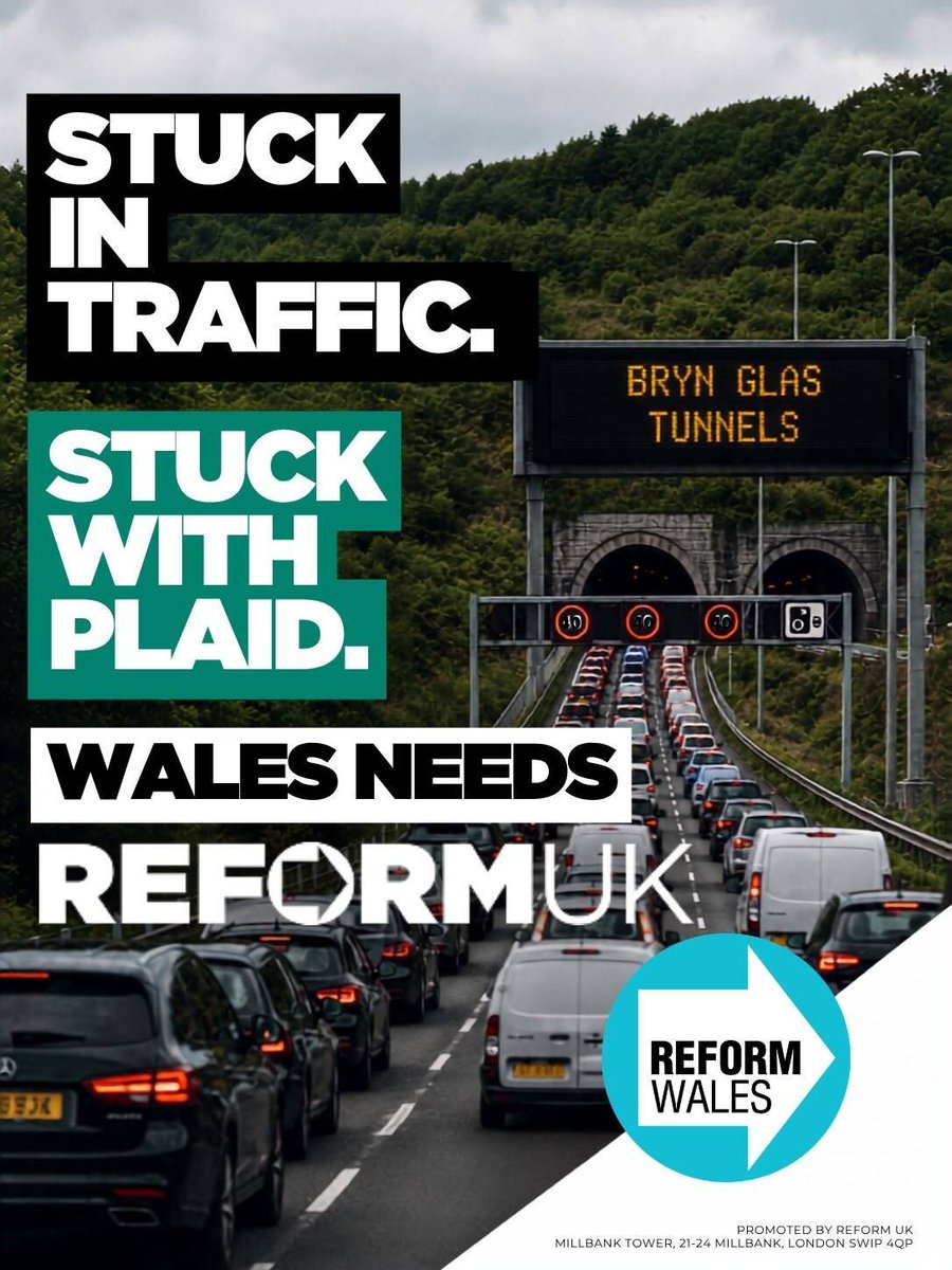 RUKWales's tweet photo. Wales deserves better. 

Reform will build the M4 Relief Road https://t.co/tkxXUgNOj5