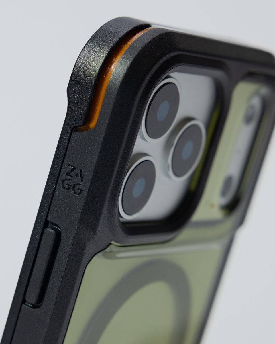 ZAGGdaily's tweet photo. Rugged protection with a kickstand &amp; magnetic ring.

The Rainier C-Snap for iPhone:

🛡️ 22ft Drop Protection. 
👊 Impact-absorbing corner bumpers. 
📱 Two-piece design with a snap-on frame.
📸 Integrated Camera Control Button.

Ready up at https://t.co/8c2RLZfVxH 

#BOGO #ZAGG https://t.co/l1NYFmOEjo