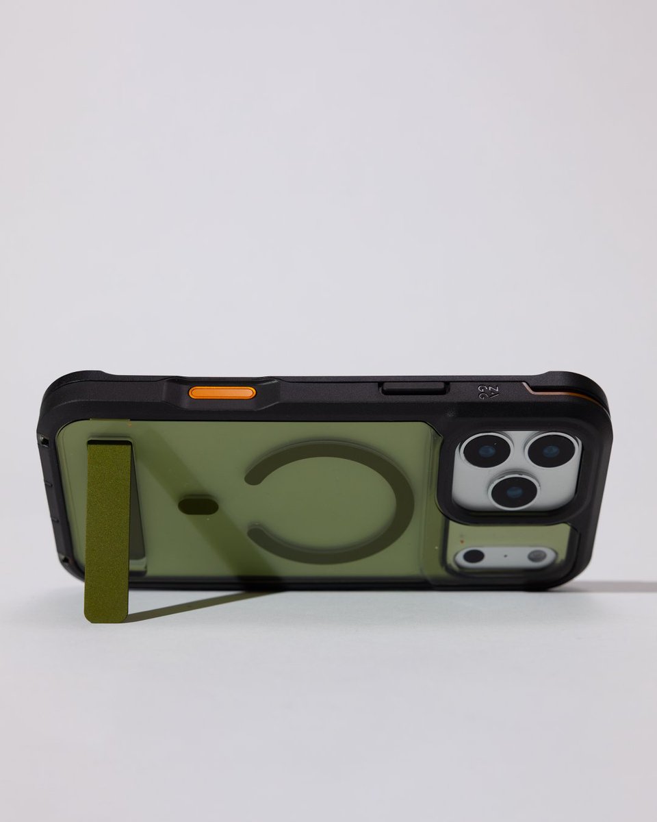 ZAGGdaily's tweet photo. Rugged protection with a kickstand &amp; magnetic ring.

The Rainier C-Snap for iPhone:

🛡️ 22ft Drop Protection. 
👊 Impact-absorbing corner bumpers. 
📱 Two-piece design with a snap-on frame.
📸 Integrated Camera Control Button.

Ready up at https://t.co/8c2RLZfVxH 

#BOGO #ZAGG https://t.co/l1NYFmOEjo