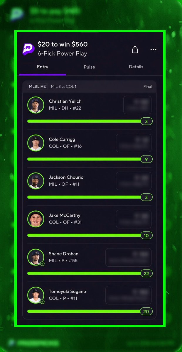 camsoicy's tweet photo. $200 GIVEAWAY GOING OUT 100💚/💬/🔄

Not 1️⃣, Not 2️⃣..

But 3️⃣ 6 leg power cashes on PrizePicks last night🤑

Get plays like this EVERYDAY FOR 50% Off⏳: https://t.co/QpPprMT2G7

#Gambling𝕏 #prizepicks #locks https://t.co/gQuoG4S7ng