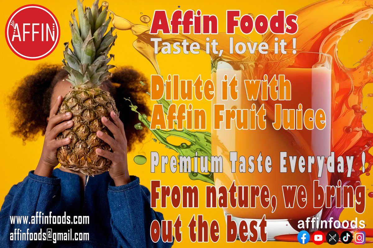 AffinTv's tweet photo. Sweet, refreshing, and naturally delicious.
#affinfoods #fruitjuice #naturallysweet #freshjuicebar #hydration #wellnessjourney https://t.co/x5mNafFx9E