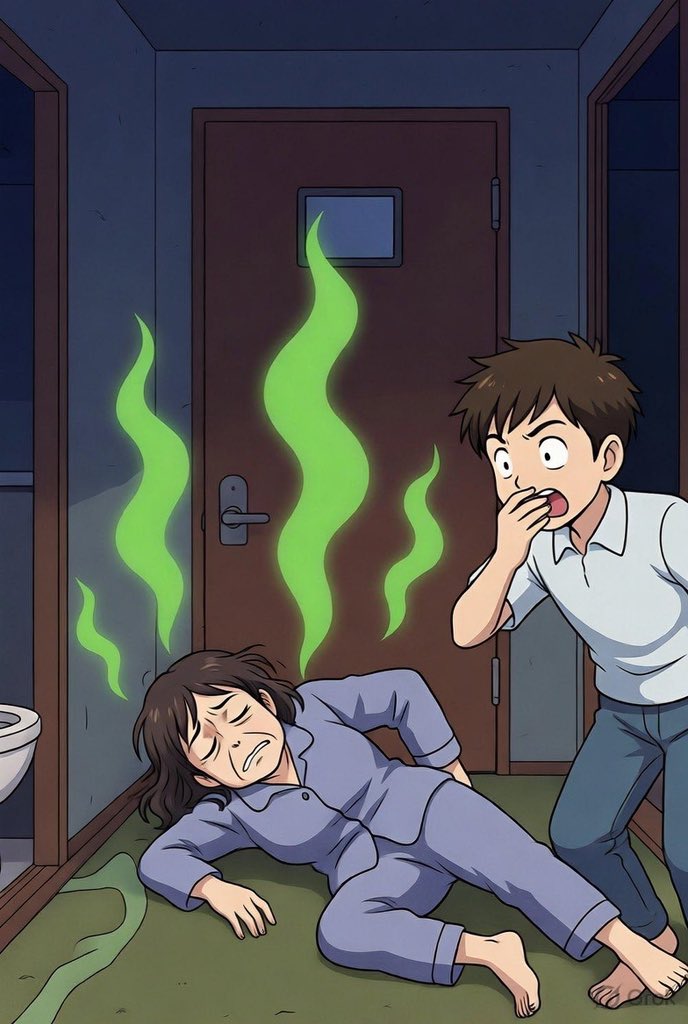 MemesJet's tweet photo. @zj_hv8 Mom really said “the bathroom is occupied” without saying a word 😭

The smell was a war crime. I almost threw up on the spot. https://t.co/luqWQ2YxHc