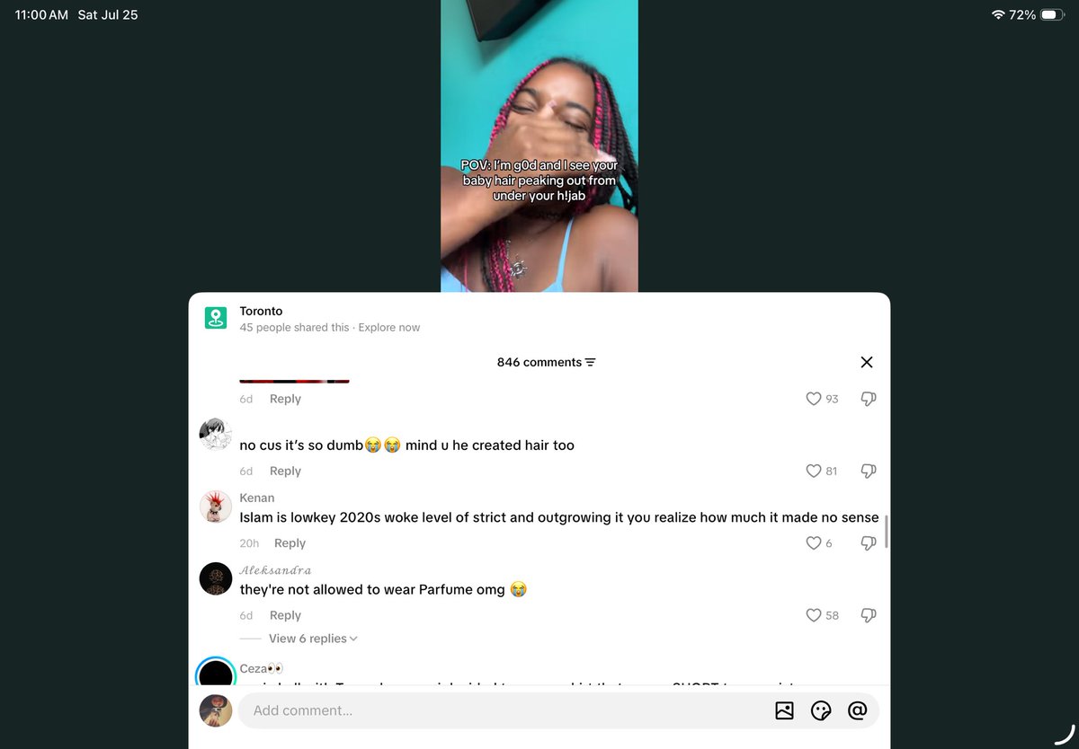 sou1jud's tweet photo. Islamophobia being normalized is crazy actually…mind ur business…hijabis can’t live in peace and ofc the caption has #exmuslim so obsessed w us😹😹😹😹BYEEEEEEEEE https://t.co/Tphy49J33O